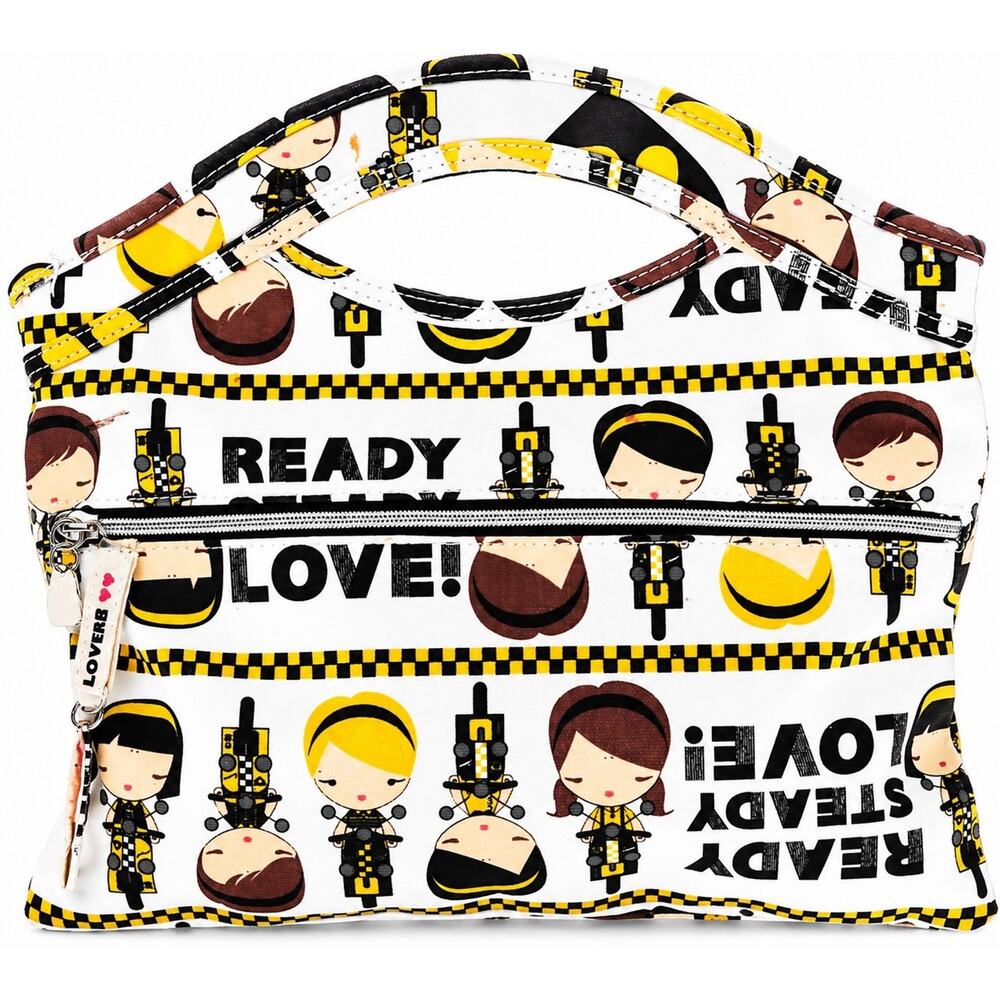 Harajuku Lovers Gwen Stefani Ready Love Tote Bag Y2K Cartoon Print Handbag Purse
